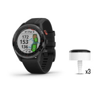 Approach® S62 Bundle - Black Ceramic Bezel with Black Band Bundle - 010-02200-02 - Garmin